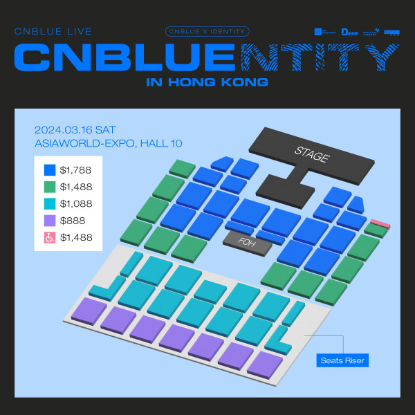 CNBLUE香港演唱會2024｜CNBLUE時隔7年舉辦香港演唱會！門票資訊/購票日期/座位表