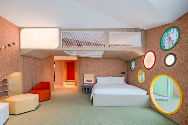 酒店共擁有194間客房，其中有9間兒童主題房。（圖片來源：微博@深圳憬居酒店）