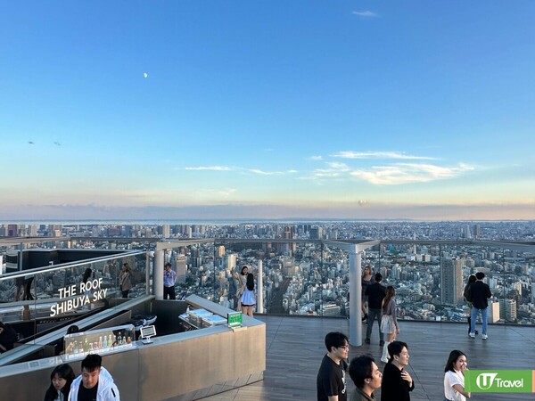 shibuya sky日景，shibuya sky黃昏景 有不少打卡位。 (圖片來源︰記者提供) (圖片來源︰記者提供)