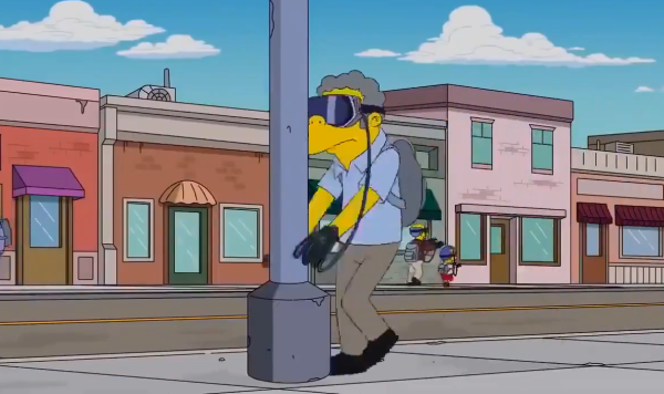 The Simpsons阿森一族片段 (圖片來源：Twitter@VisionaryVoid）
