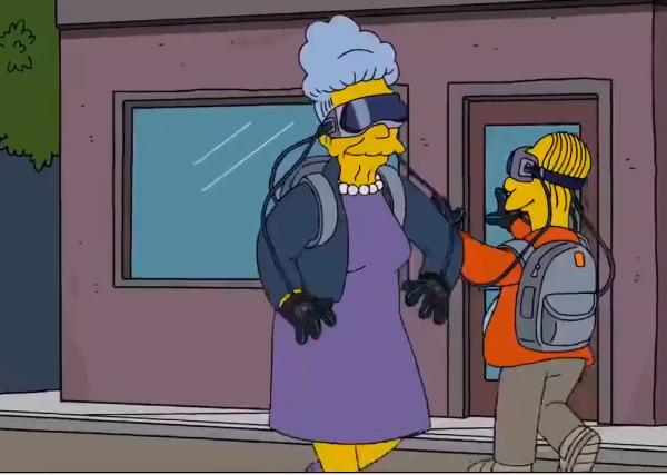 The Simpsons阿森一族片段 (圖片來源：Twitter@VisionaryVoid）