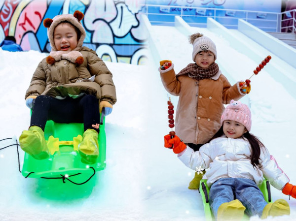 深圳冰雪節2024開鑼！戶外真雪場／10米長雪滑梯／3.5米高巨型雪人 