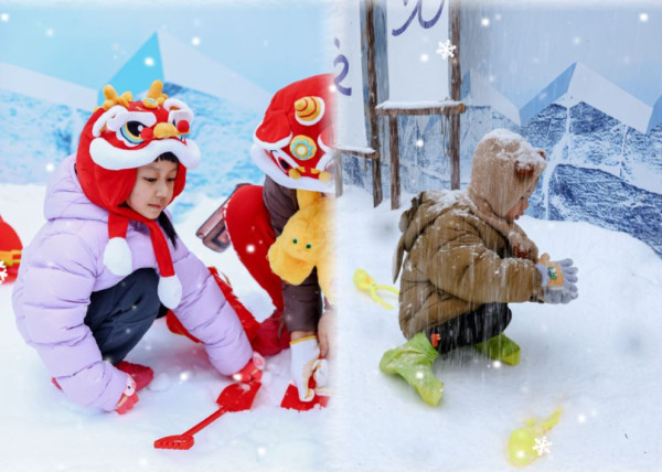 深圳冰雪節2024開鑼！戶外真雪場／10米長雪滑梯／3.5米高巨型雪人 