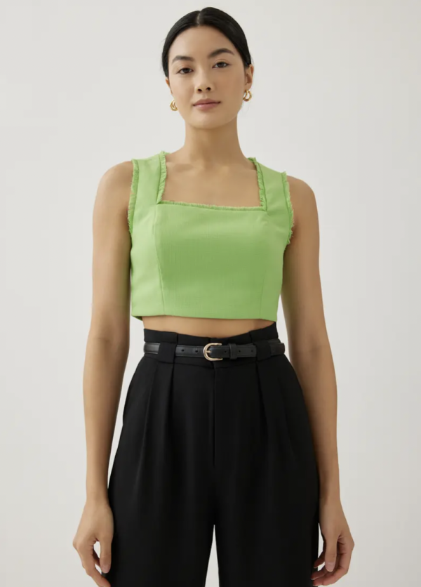 Moritz Tweed Square Neck Top 原價HK$239｜折後HK$119（5折）