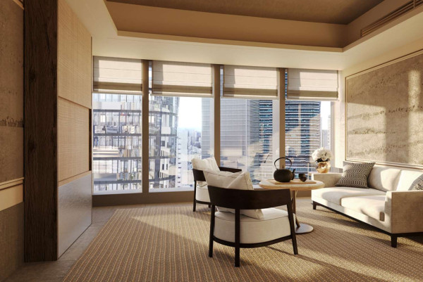 酒店內各處盡覽東京市內景色(圖片來源:官方網站) 東京新酒店Janu Tokyo進駐麻布台!俯瞰東京鐵塔美景、享8種特色高級餐飲