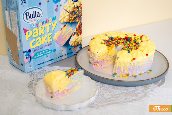超市發現Bulla彩虹派對雪糕蛋糕！澳洲直送／新鮮牛奶／不含人工色素
