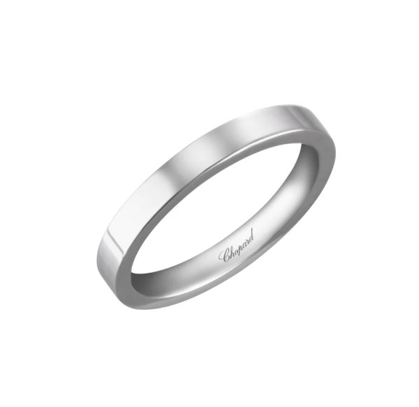 結婚戒指推薦10：Chopard Timeless白金結婚戒指 HK$10,000