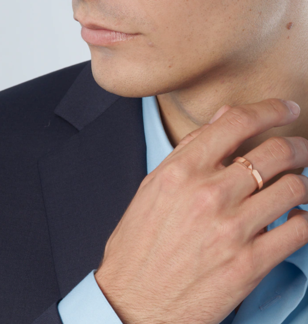 結婚戒指推薦3：CHAUMET TRIOMPHE DE CHAUMET 18K玫瑰金結婚戒指 HK$12,800