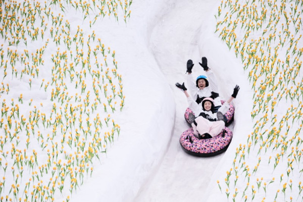 花海雪圈（圖片來源：廣州熱雪奇蹟）