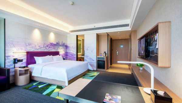 客房內貌(圖片來源:廣州花都希爾頓歡朋酒店) 客房內貌(圖片來源:廣州花都希爾頓歡朋酒店)