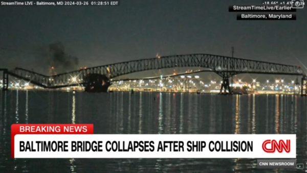 美國巴爾的摩大橋遭船撞擊坍塌！斷成幾截 多架車落水 