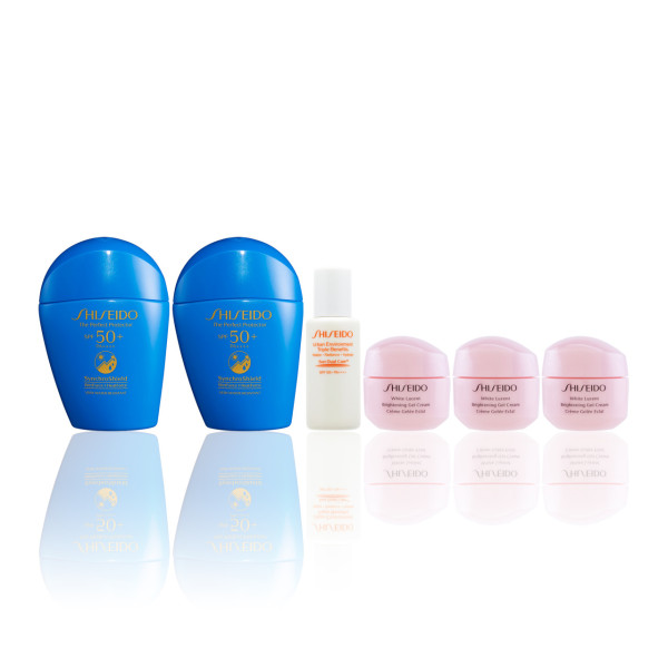 全天候感肌抗禦防曬乳液組合 HK$760 (價值HK$1,520)  	全天候感肌抗禦防曬乳液50ml X 2件 	全天候感光防曬護膚乳液15ml 	WHITE LUCENT速效美透白啫喱乳霜15ml x 3件