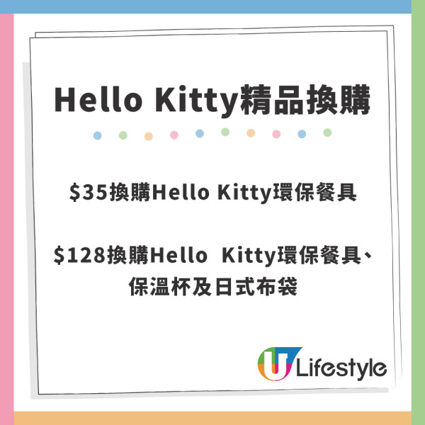 快餐店聯乘Hello Kitty限量精品登場！餐具套裝／保溫杯／環保袋
