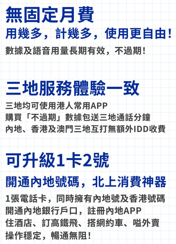 中港澳「不過期」上網電話卡!免翻牆直上 WhatsApp、FB!【附直購連結】 中港澳「不過期」上網電話卡!免翻牆直上 WhatsApp、FB!【附直購連結】