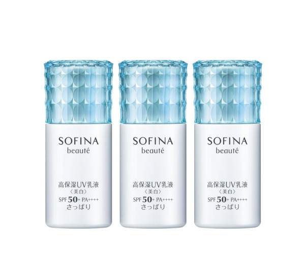  美白活膚防曬乳液套裝 HK$560 (價值HK$840) — 67折！ 買2享3！送貨裝！包括：美白活膚防曬乳液 (清爽/滋潤)   30ml   x 3