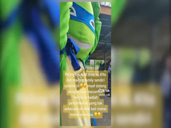 謎之忍者龜擅闖婚禮 除下頭套揭8年悲傷愛情故事！ 