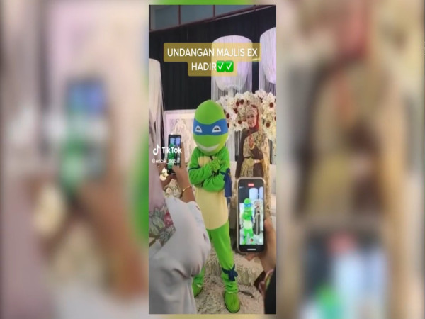 謎之忍者龜擅闖婚禮 除下頭套揭8年悲傷愛情故事！ 