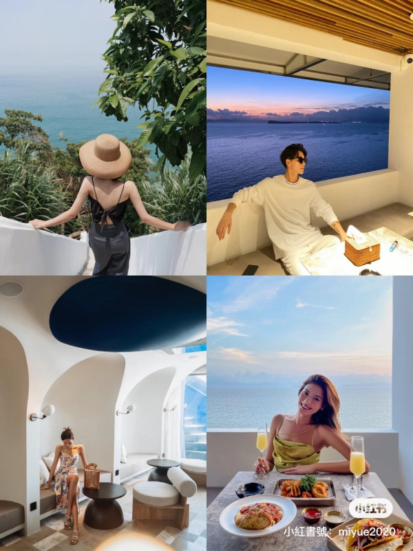 深圳南澳懸崖海景餐廳「苫也 Sanyea」 絕美日落靚景/水池圓形卡座/打卡旋轉樓梯