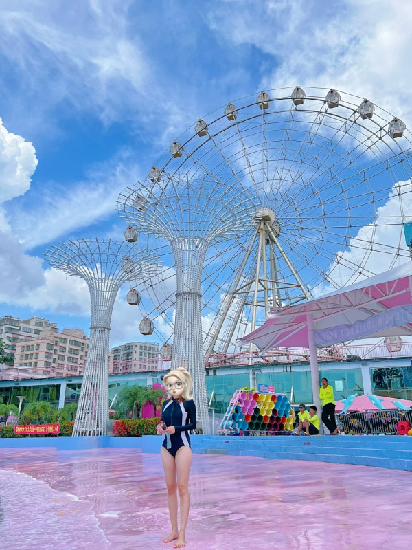 深圳夢幻粉紅水上樂園「星高度夢想水世界」 3萬平方米!打卡彩虹滑梯/人造衝浪/漂流玻璃橋