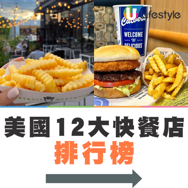 外媒點評12大最佳美式快餐店 Five Guys排第六/Jollibee都入圍?