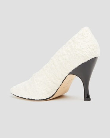 婚鞋推薦3. Tory Burch Bouclé-tweed中跟鞋