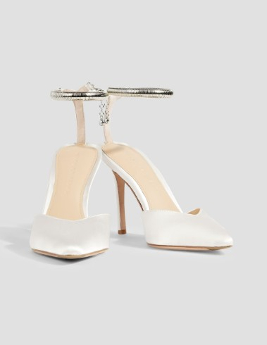 婚鞋推薦4. Veronica Beard Lisa 緞面高跟鞋