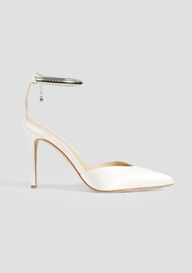 婚鞋推薦4. Veronica Beard Lisa 緞面高跟鞋