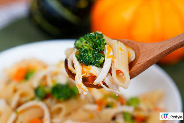 寵物南瓜雞肉白汁意粉｜寵物鮮食食譜／簡易4步／無麩質／營養均衡