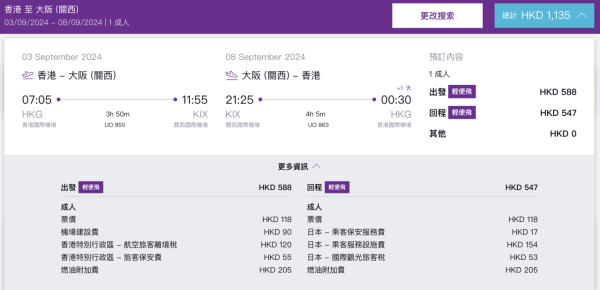 HK Express Ultra Offer｜東京單程機票8起！即日起全航點優惠 每日開搶 