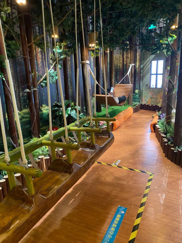 深圳人氣木育森林全木製室內遊樂園  40多種遊樂設施！樹屋歷奇／飛索／攀岩 