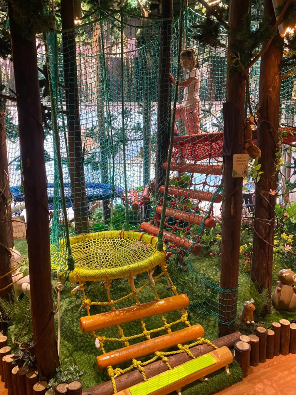深圳人氣木育森林全木製室內遊樂園  40多種遊樂設施！樹屋歷奇／飛索／攀岩 