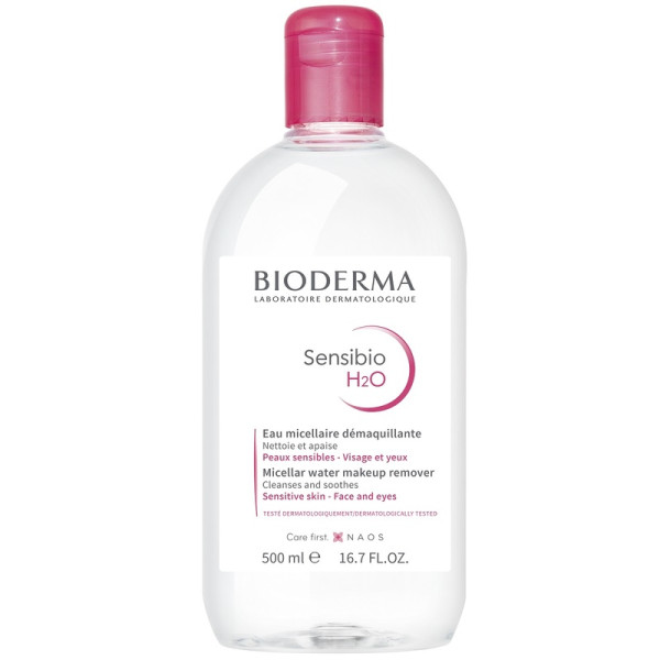 好用卸妆水推荐1：Bioderma Sensibio医学深层卸妆洁肤水 HK$228/500ml