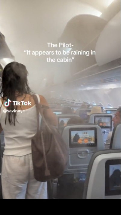 飛機機艙離奇「落雨」乘客全身濕透！專家解釋原因稱「常見」 