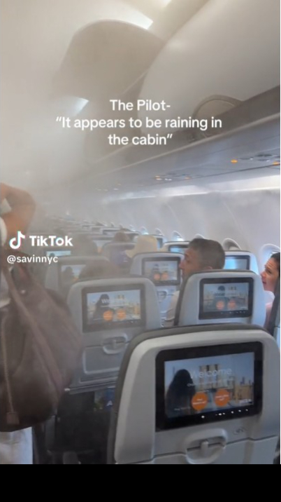 飛機機艙離奇「落雨」乘客全身濕透！專家解釋原因稱「常見」 