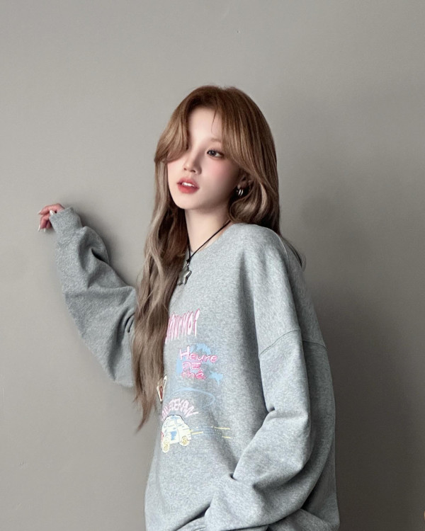 中分髮型圖鑑(長髮)八字瀏海+大波浪捲髮