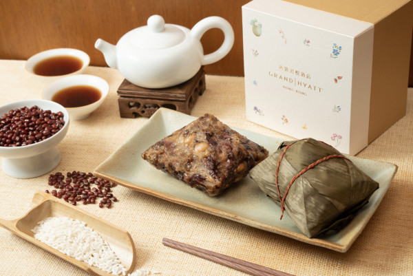 香港君悅酒店推出鹹甜端午糉    鮑魚瑤柱雲腿裹蒸糉／五穀桂花陳皮豆沙糉