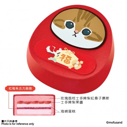 Italian Tomato聯乘mofusand推出達摩系列造型蛋糕   開心果／士多啤梨／玫瑰荔枝紅桑子
