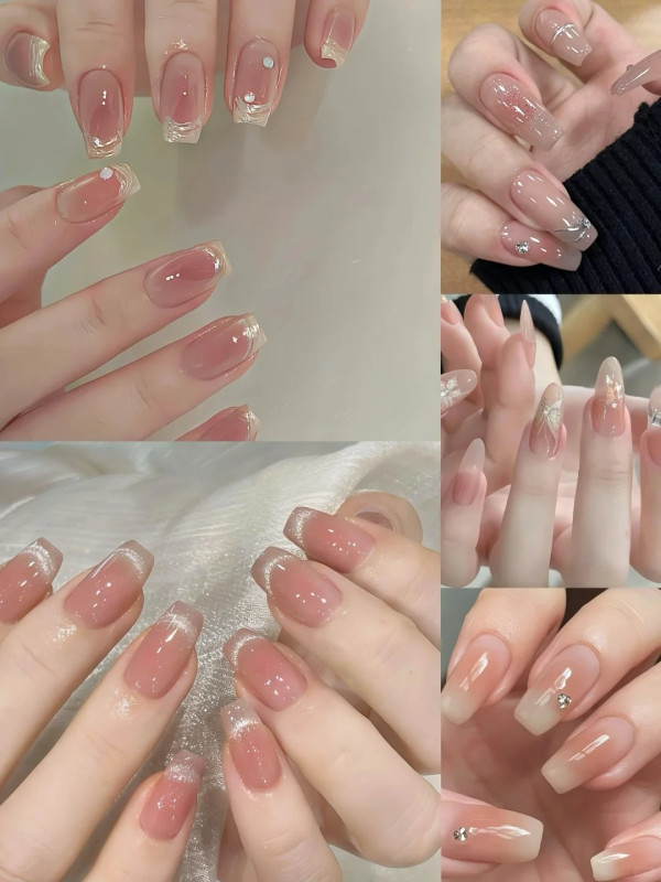 2024美甲款式推薦|15. 裸色美甲(圖片來源:你的指甲盖儿@小紅書)