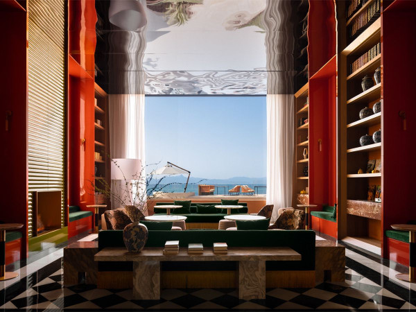 深圳南澳懸崖海景餐廳「苫也 Sanyea」 絕美日落靚景/水池圓形卡座/打卡旋轉樓梯