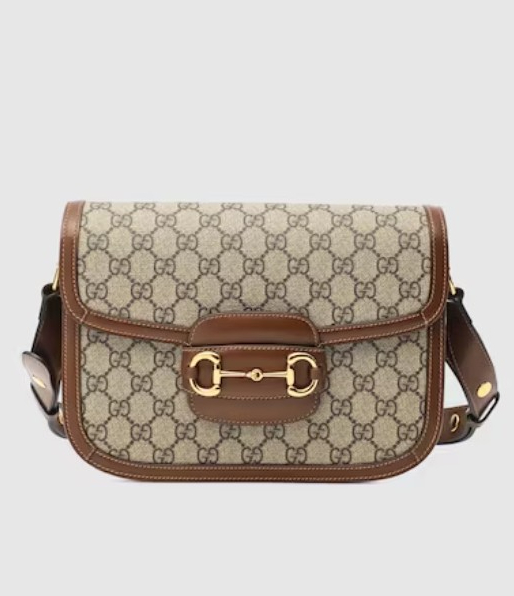 GUCCI馬銜扣1955肩揹袋- GG Supreme