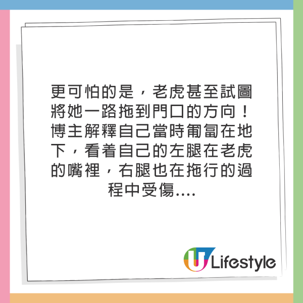 恐怖意外｜女遊客泰國參觀老虎園慘被咬傷！飼養員多次要求將臉貼近 