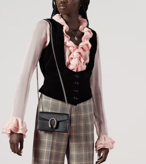 黑色名牌手袋入門推介6. Gucci DIONYSUS皮革超迷你袋 HK$9,500