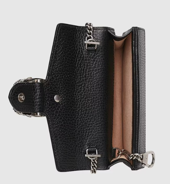 黑色名牌手袋入門推介6. Gucci DIONYSUS皮革超迷你袋 HK$9,500