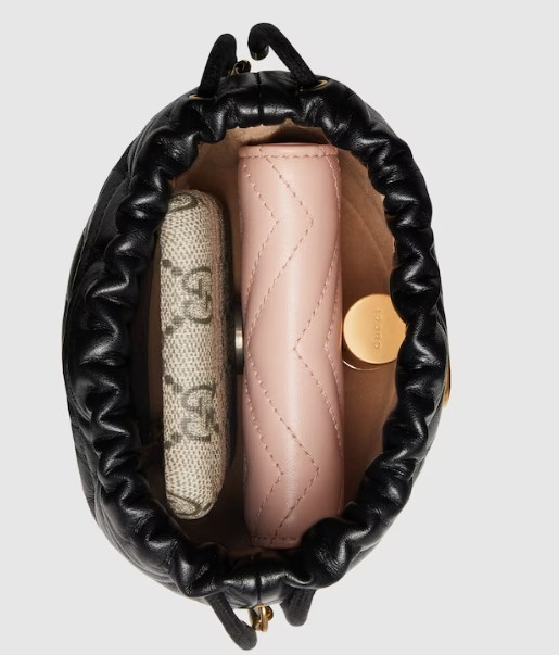 黑色名牌手袋入門推介7. Gucci GG MARMONT迷你水桶袋 HK$9,700