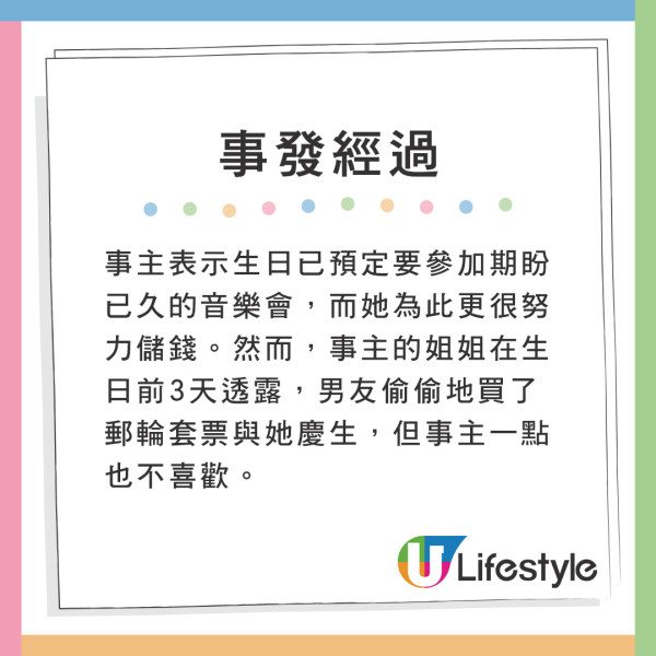 男友偷偷準備旅行做生日禮物 成分手導火線!女友:根本唔聽人講嘢
