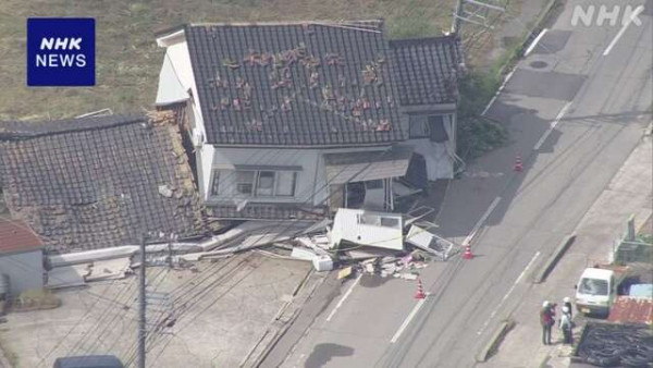 日本能登半島石川縣發生5.9級地震  多棟房屋倒塌/專家：未來仍有餘震風險 