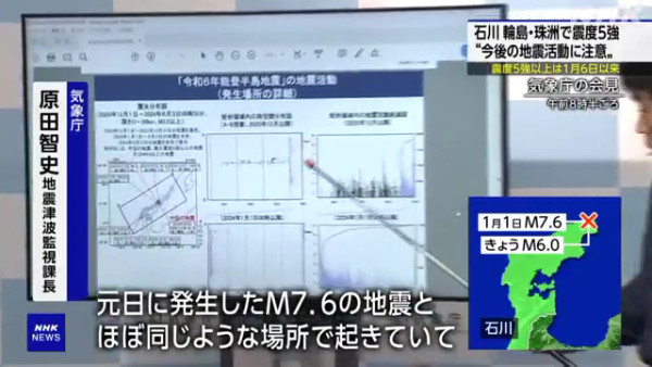 日本能登半島石川縣發生5.9級地震  多棟房屋倒塌/專家：未來仍有餘震風險 