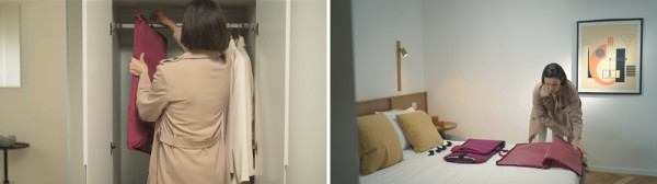 Rollink最新行李箱摺疊後如外套 存放超慳位無懼行李加辣措施