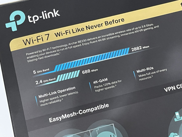 全港最平 Wi-Fi 7 -  TP-Link Archer BE230 用盡 2500M 寬頻！BE3600 加 2x 2.5Gbps 有線‧打破市場界限！