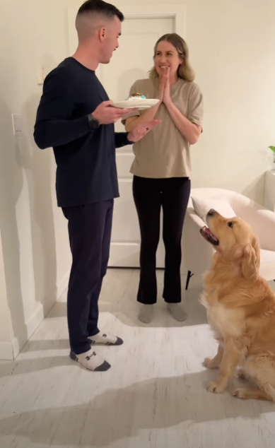 為食金毛一口吞性別揭曉蛋糕!準爸媽靠1方法知陀仔定女